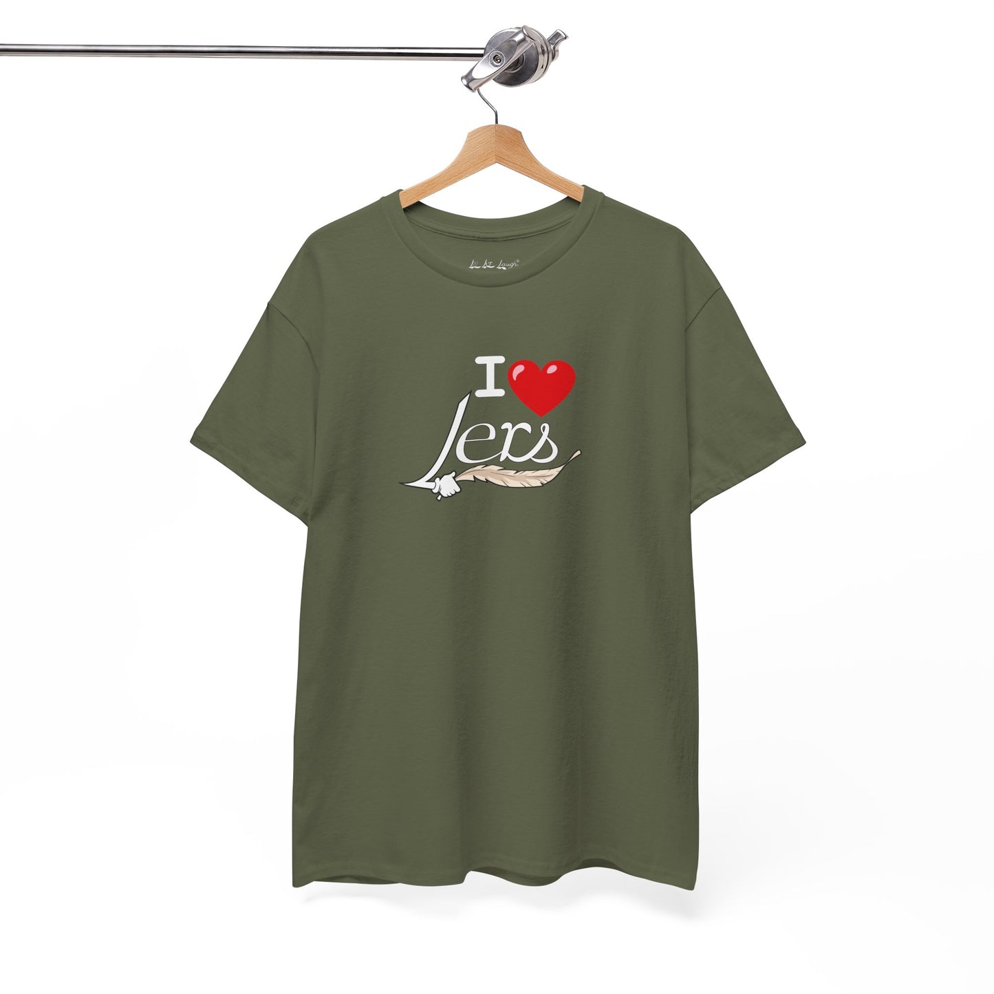 I Heart Lers Unisex Heavy Cotton Tee, 7 Colors