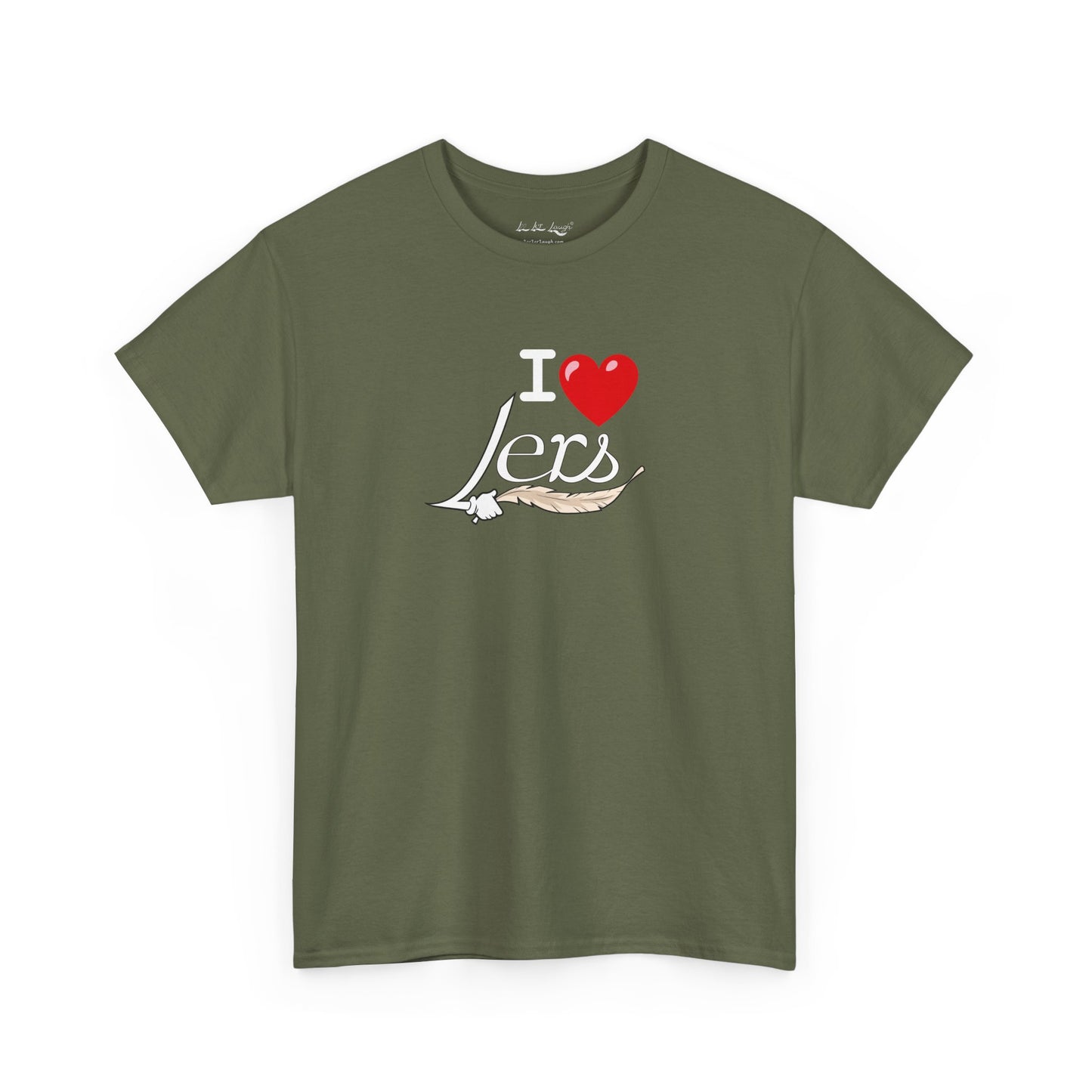 I Heart Lers Unisex Heavy Cotton Tee, 7 Colors