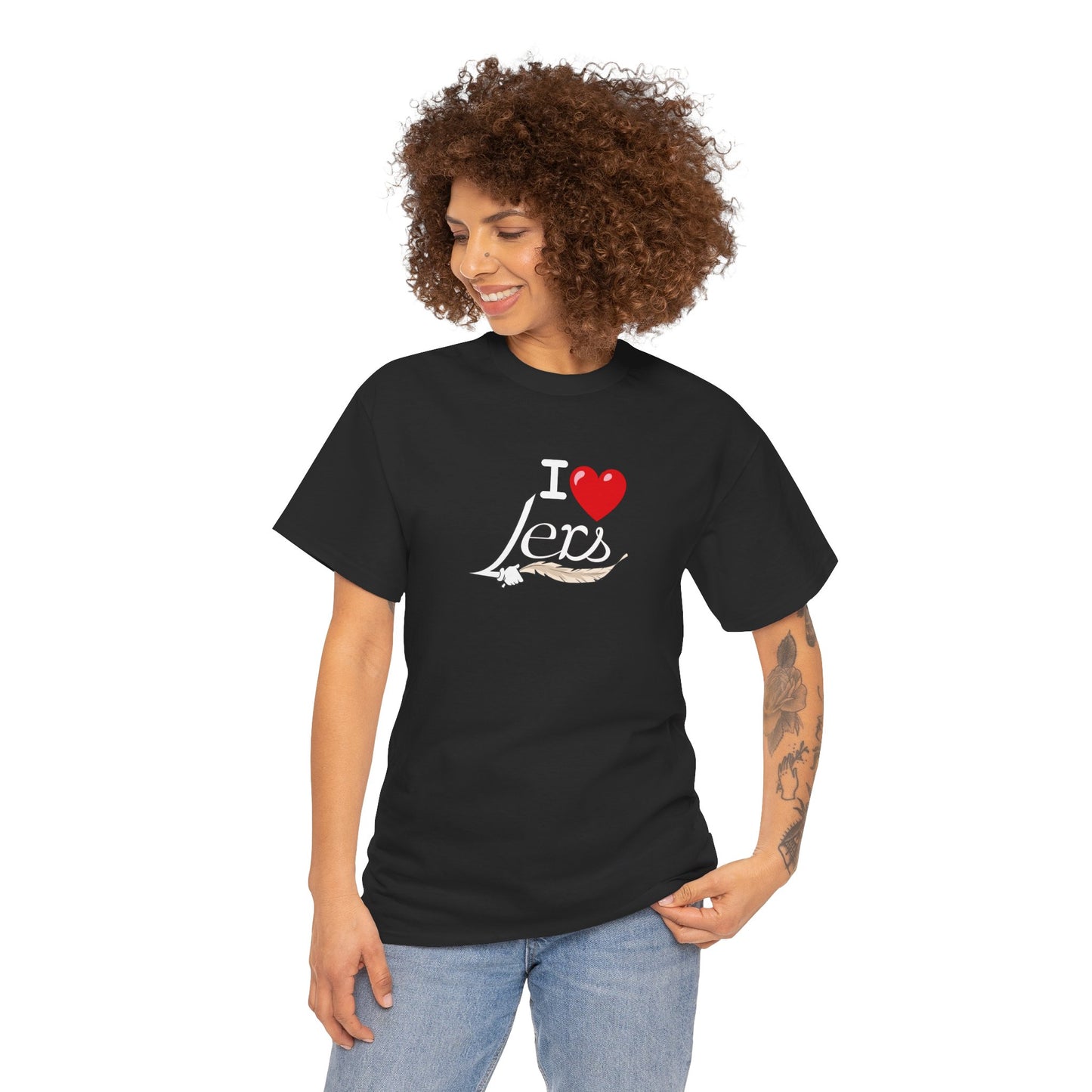 I Heart Lers Unisex Heavy Cotton Tee, 7 Colors